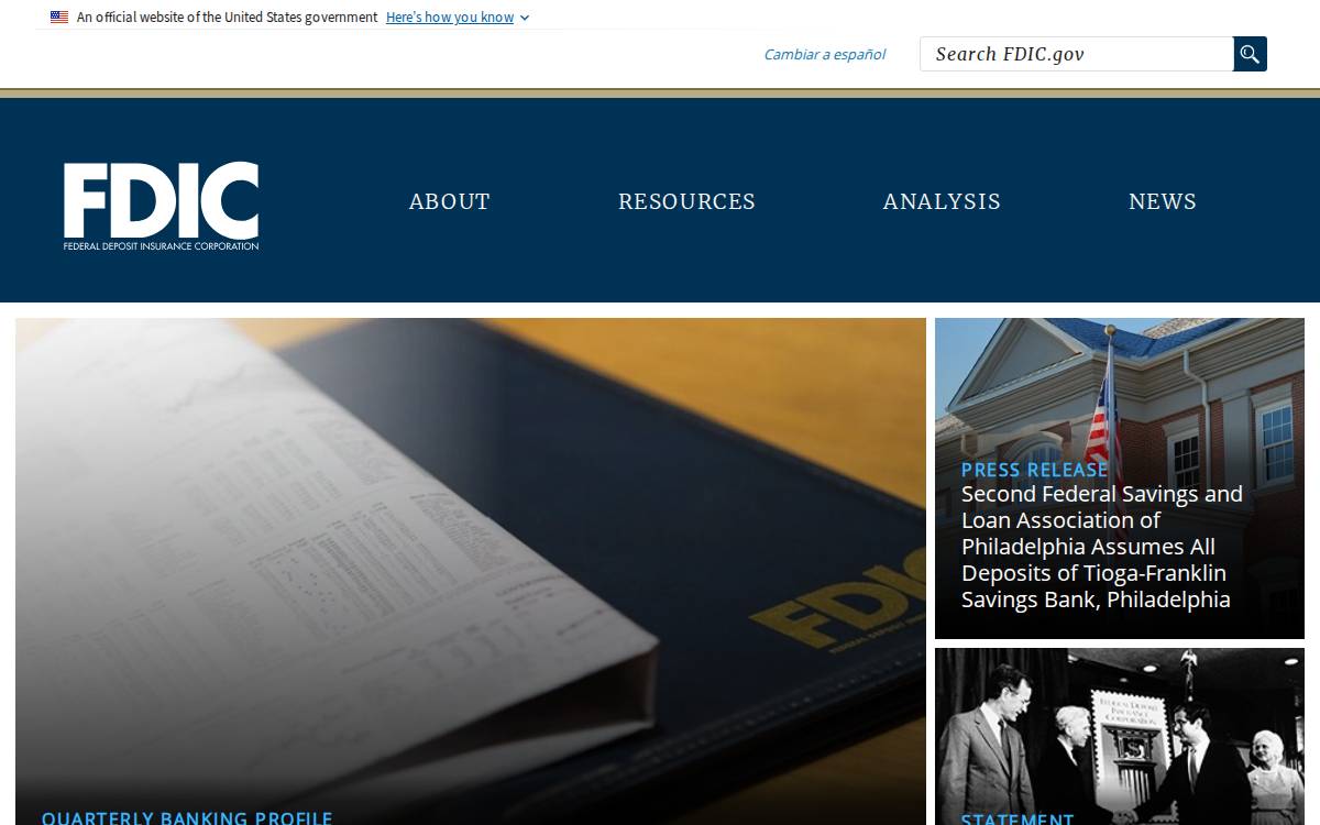 25 banks failed website preview