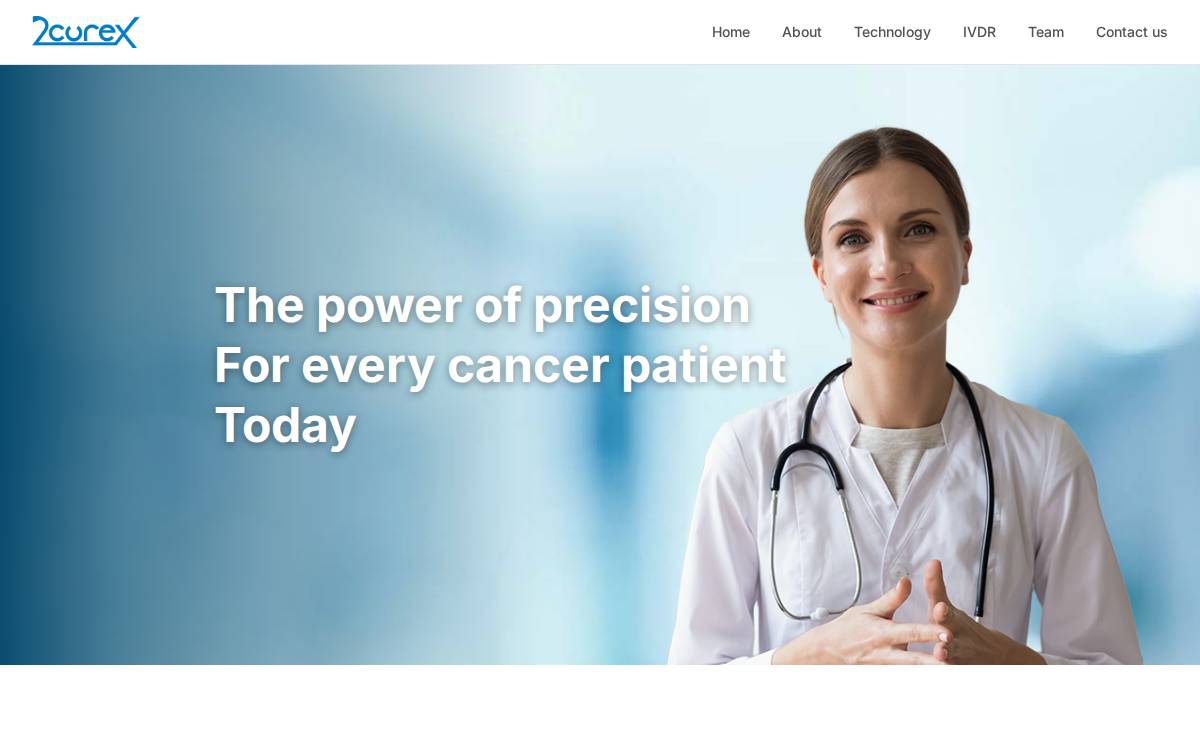 2Curex website preview