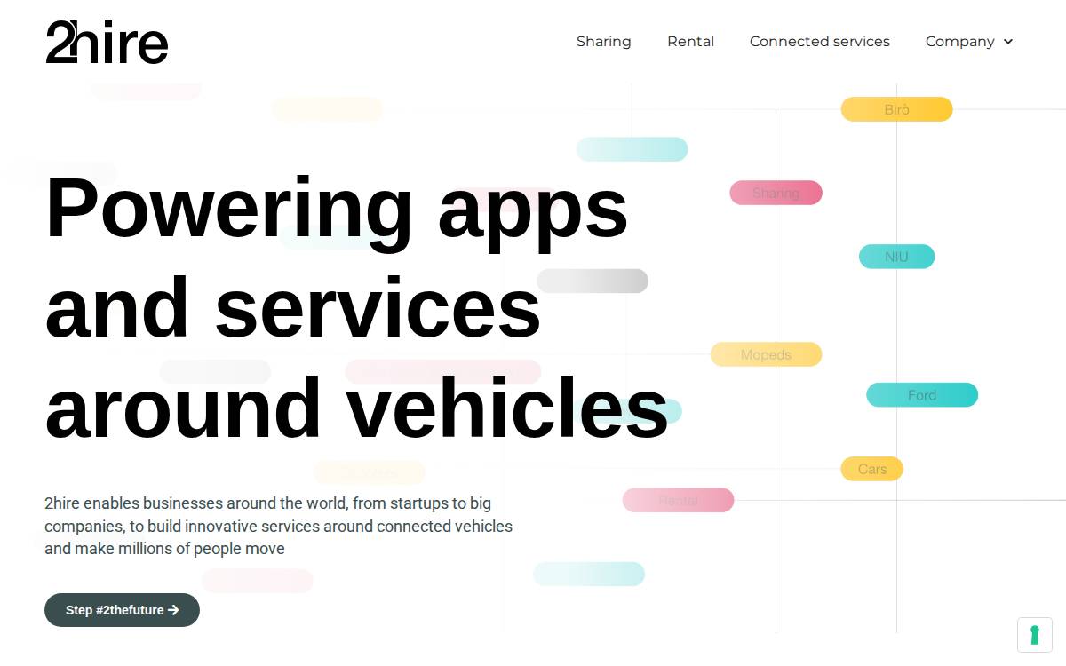 2hire website preview