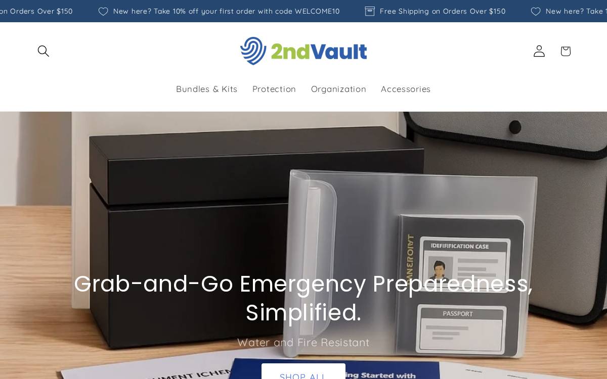 2nd Vault website preview