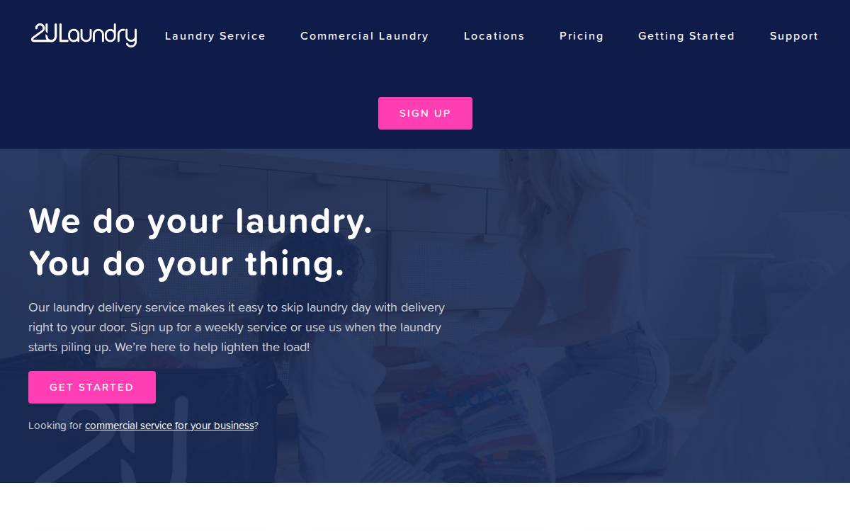 2ULaundry website preview
