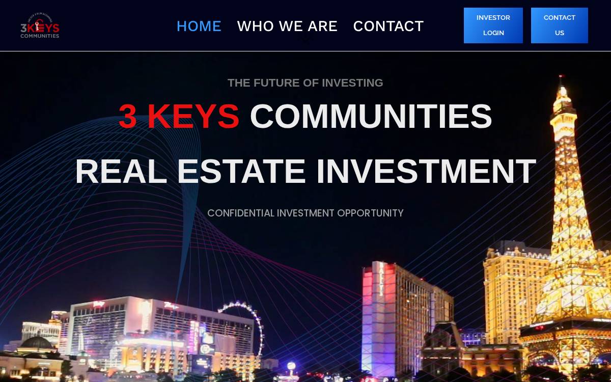 3 Keys Communities website preview