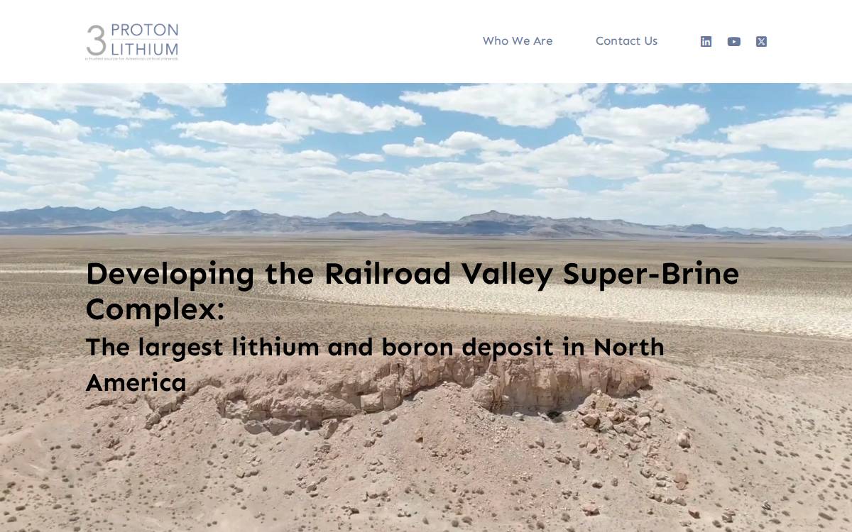 3 Proton Lithium website preview