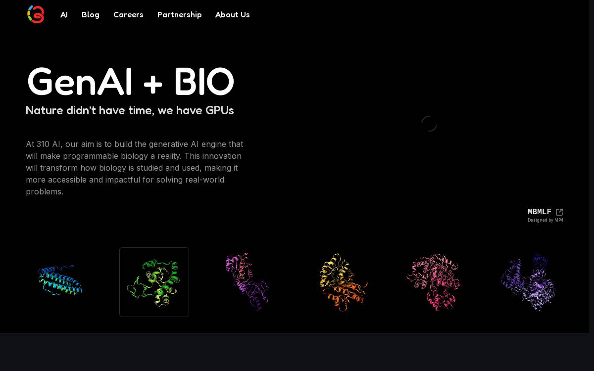 310 AI website preview
