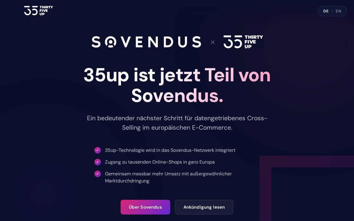 35Up website preview