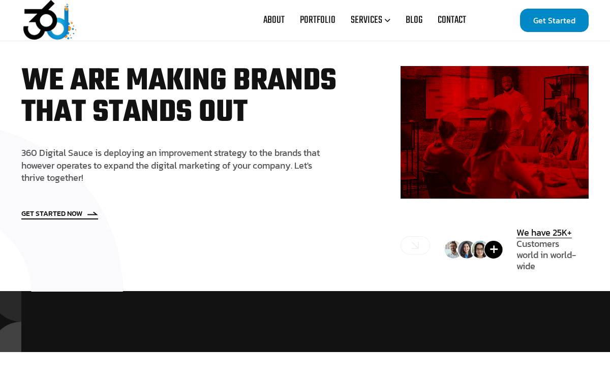 360 Digital Sauce website preview