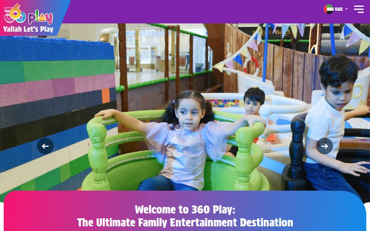 360 Play website preview