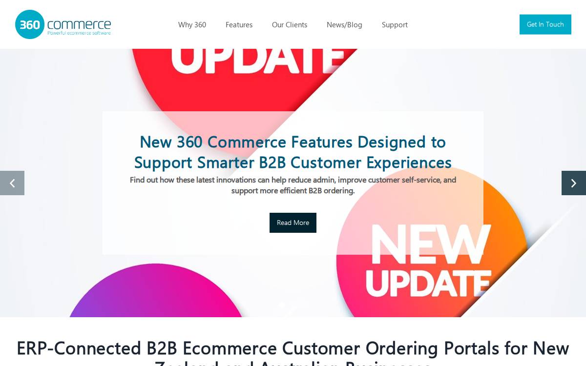 360Commerce website preview