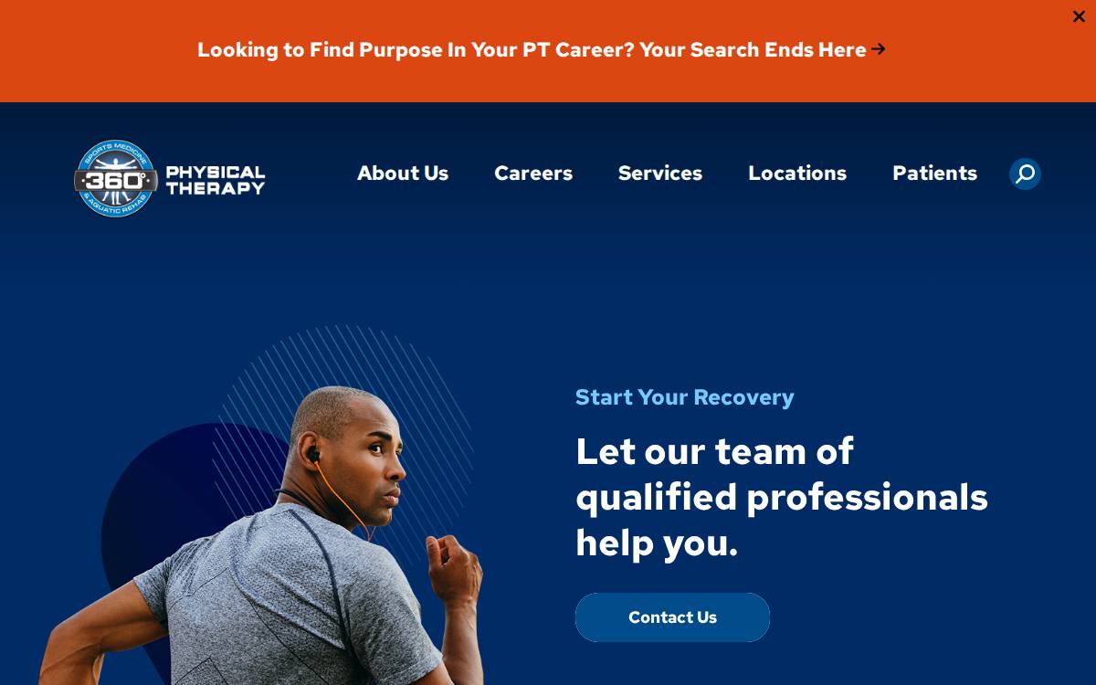360Physicaltherapy website preview