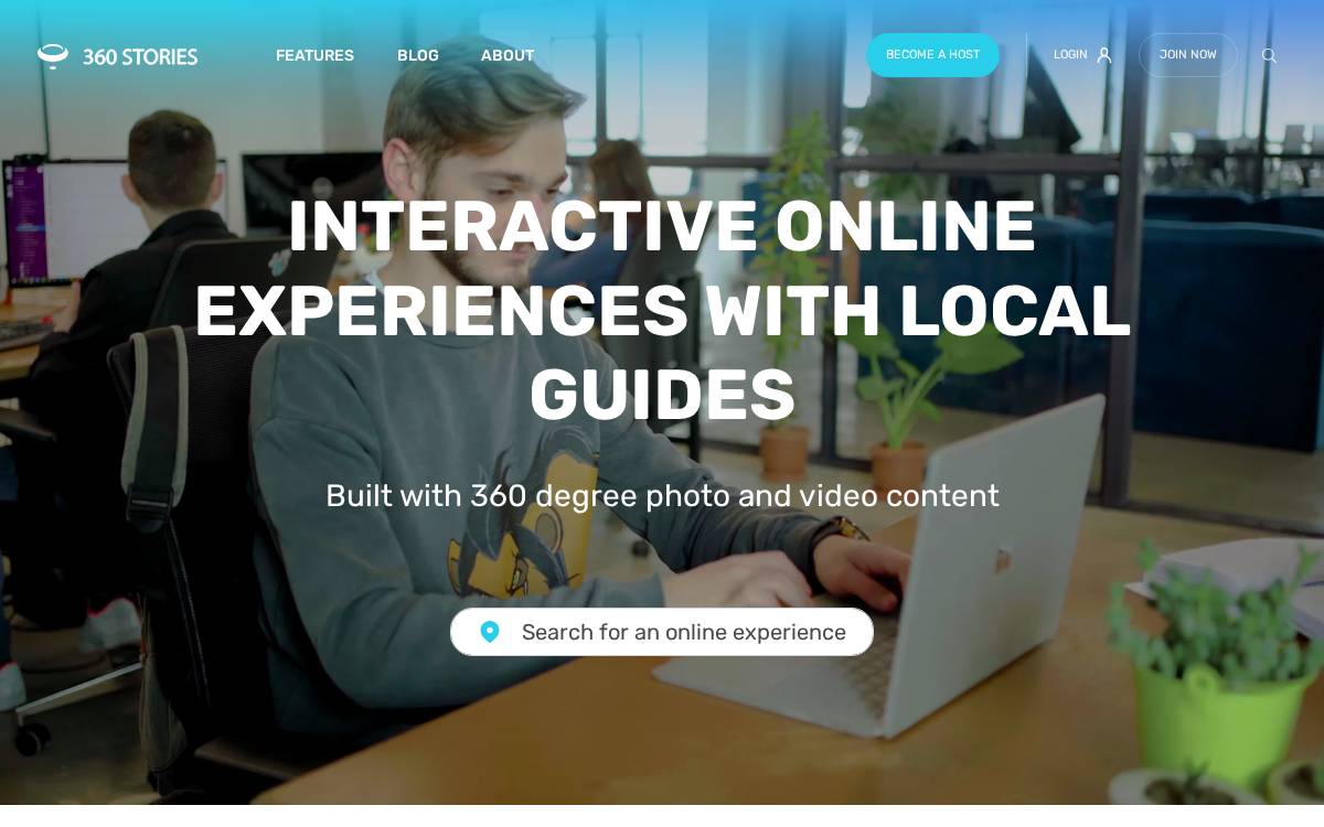 360Stories website preview