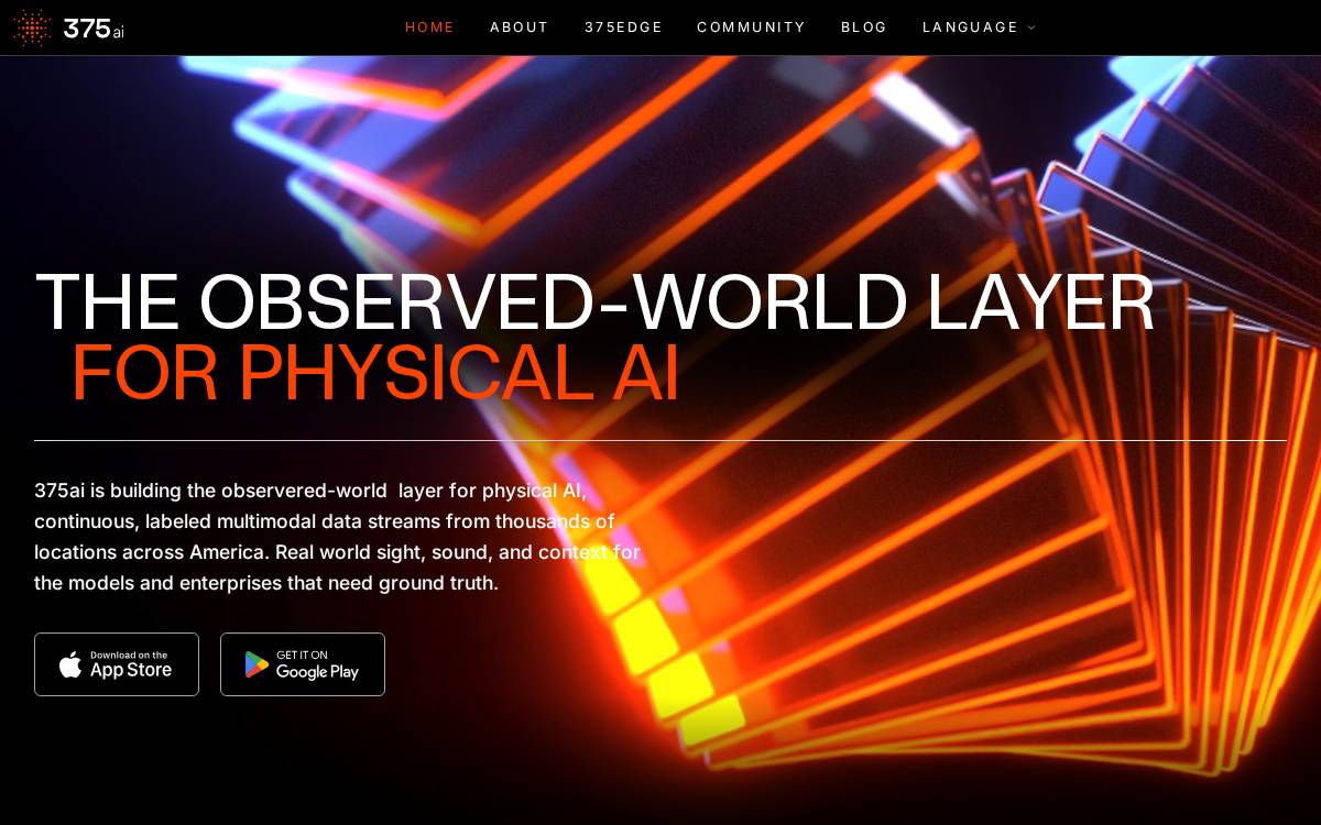 375ai website preview
