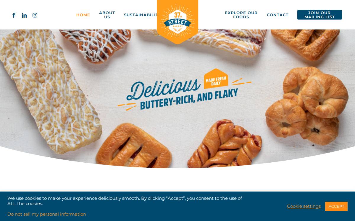 37th Street Bakery website preview