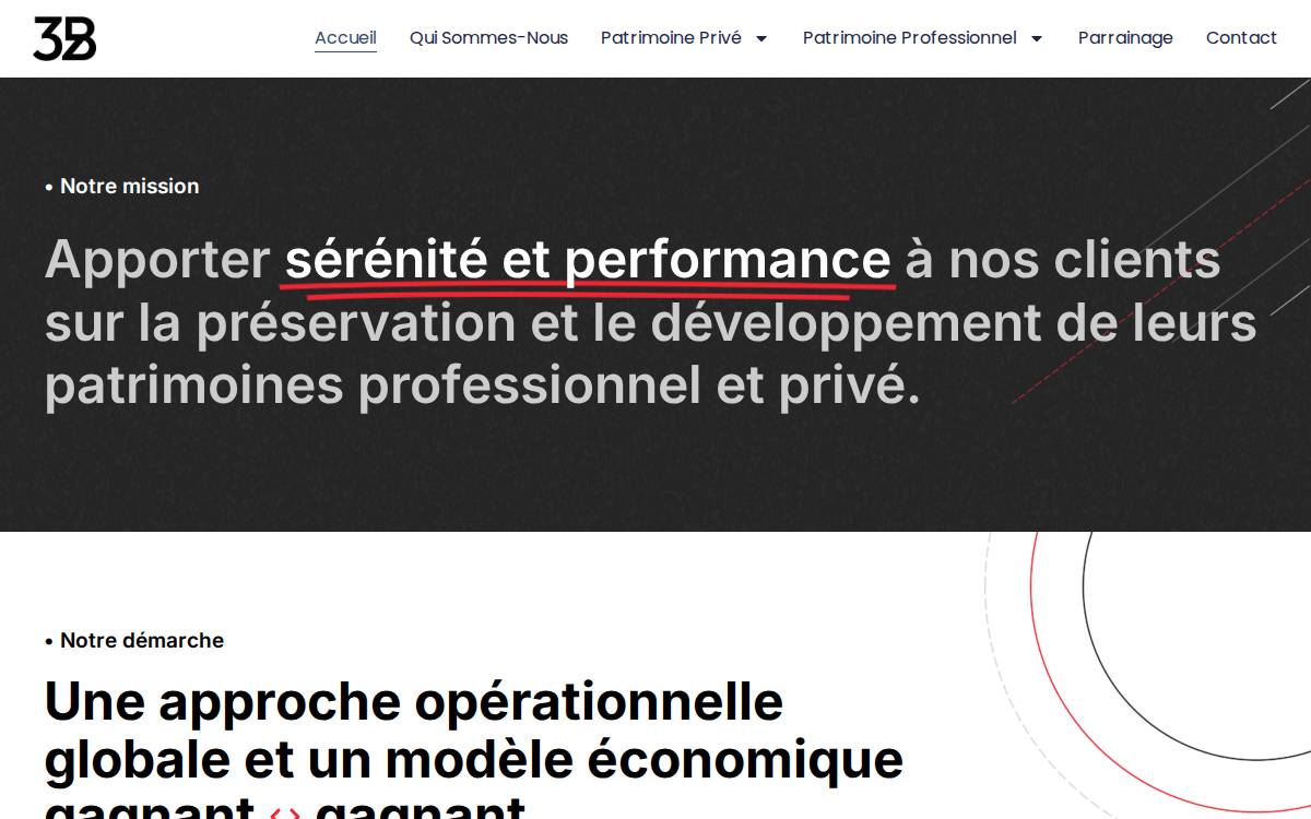 3B website preview