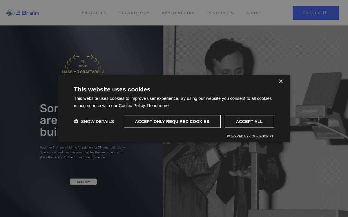 3Brain website preview