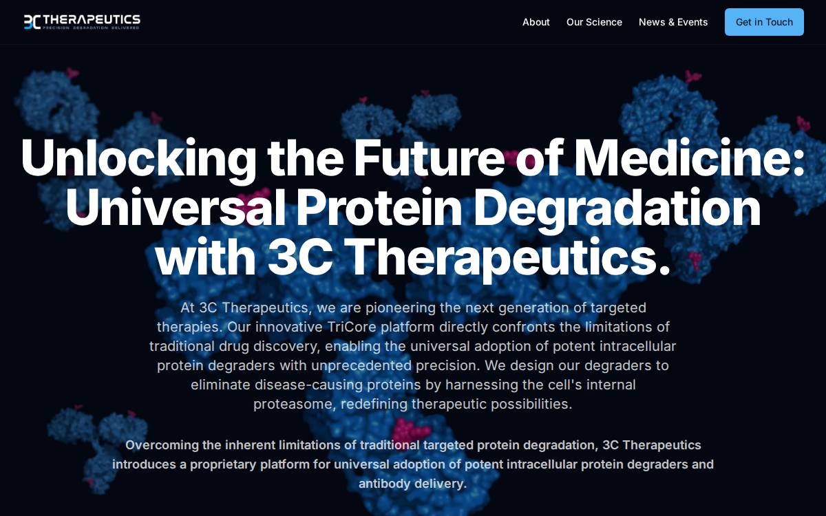 3C Therapeutics website preview