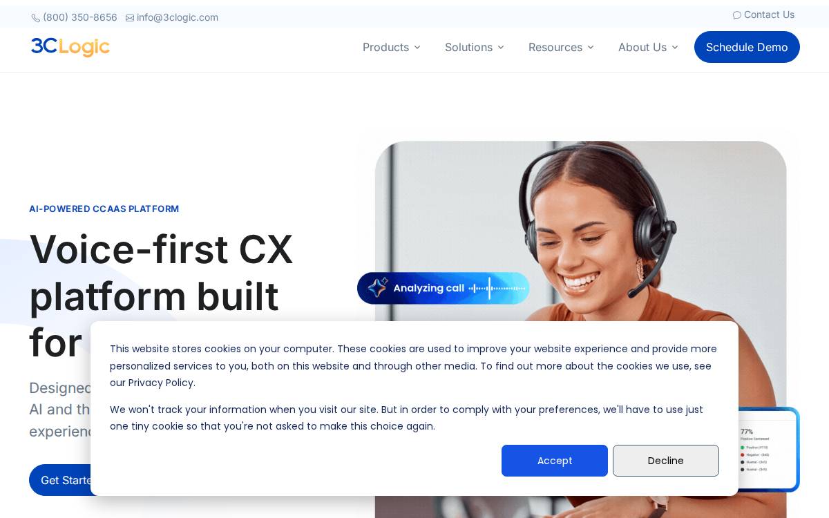 3CLogic website preview