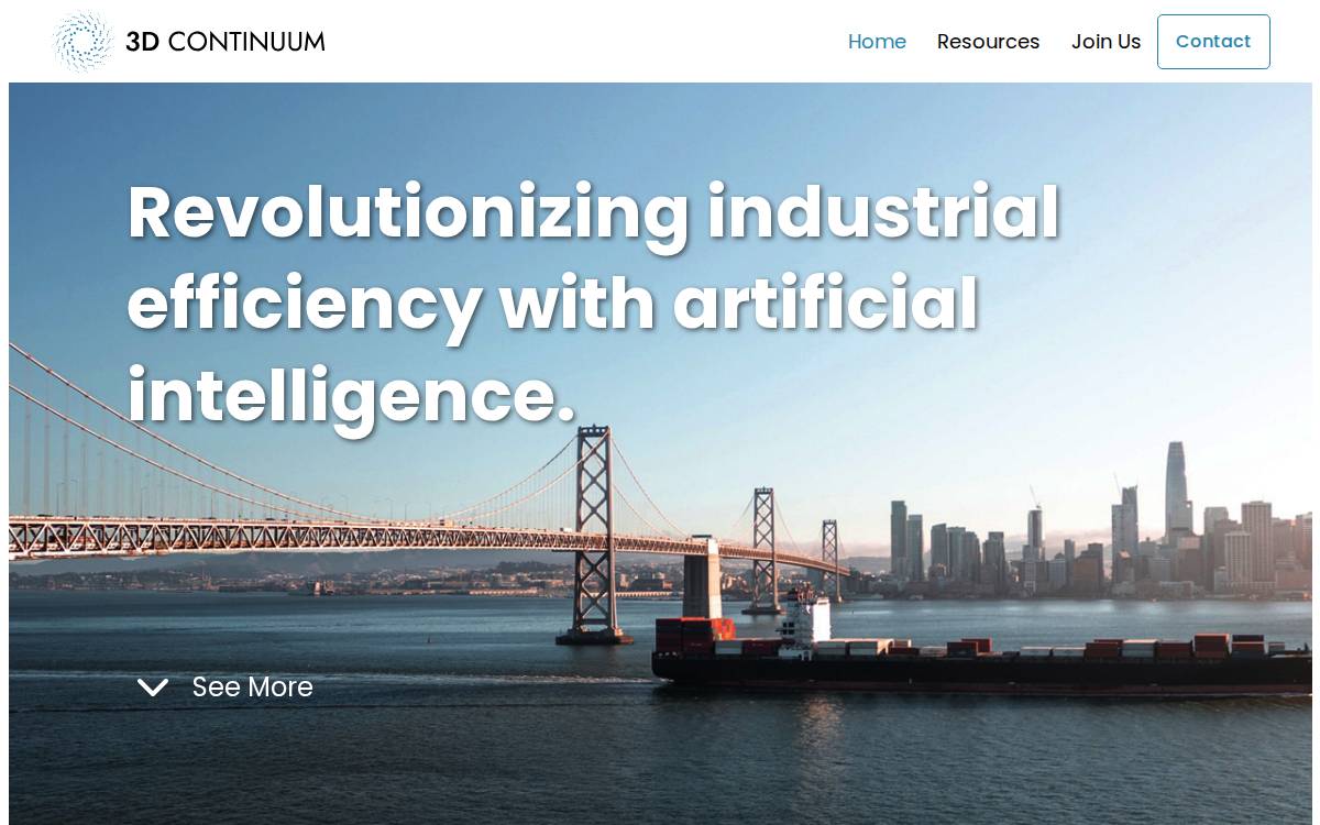 3D Continuum website preview