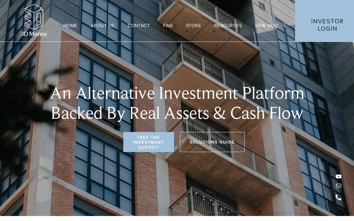 3D Money website preview