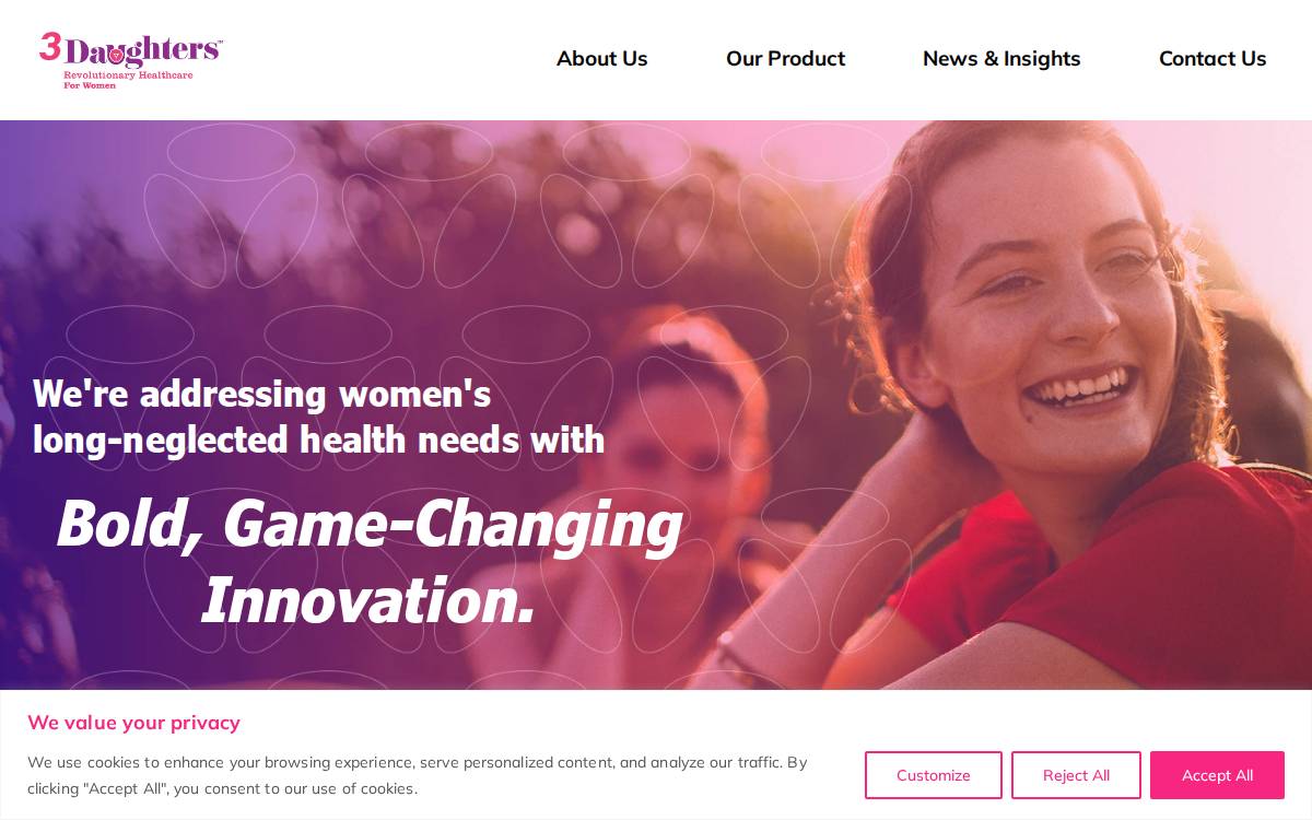 3Daughters website preview