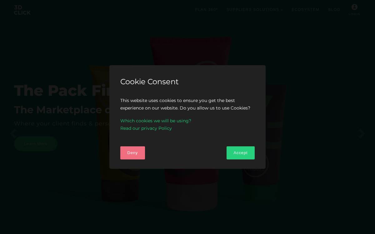 3D Click website preview