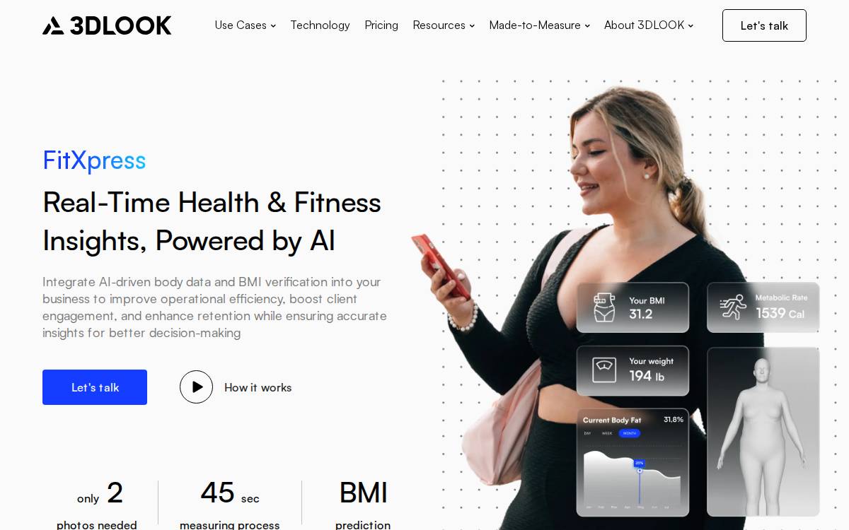 3Dlook website preview