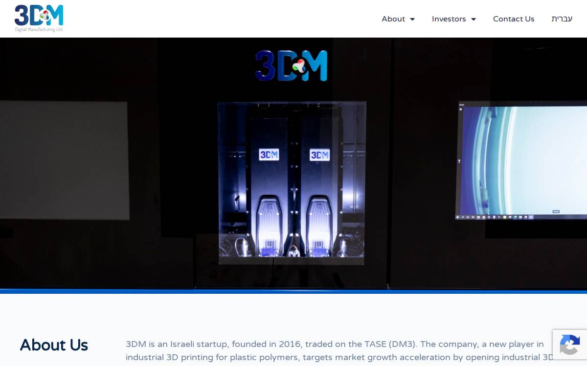 3Dm Tech website preview