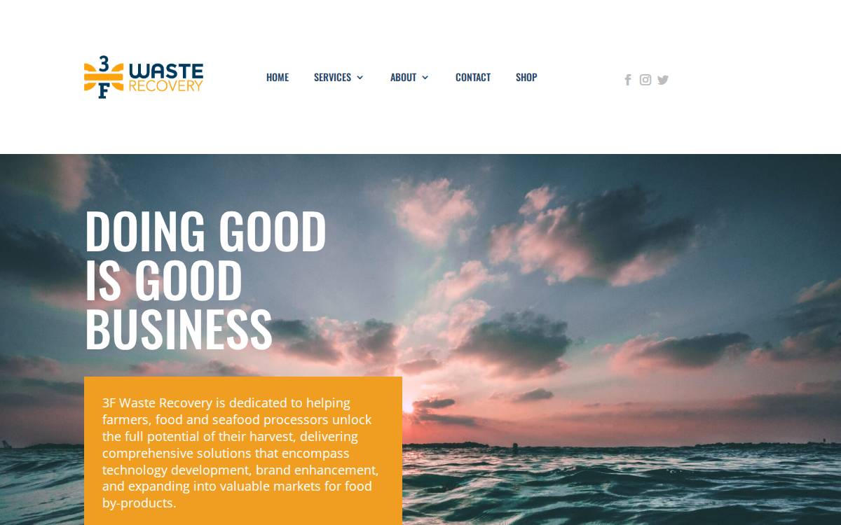3F Waste Recovery website preview