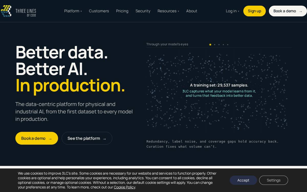 3LC website preview