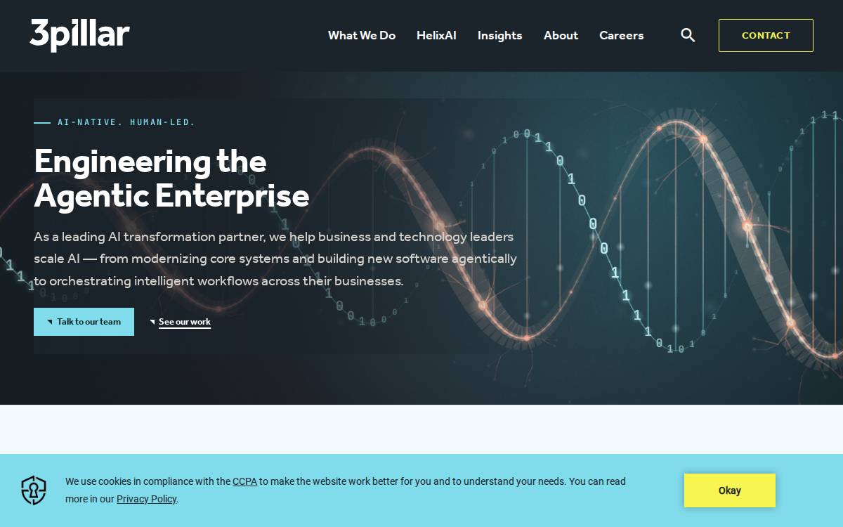 3Pillar Global website preview