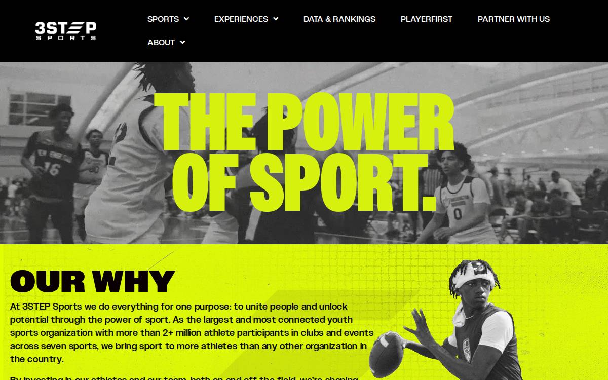 3STEP Sports website preview