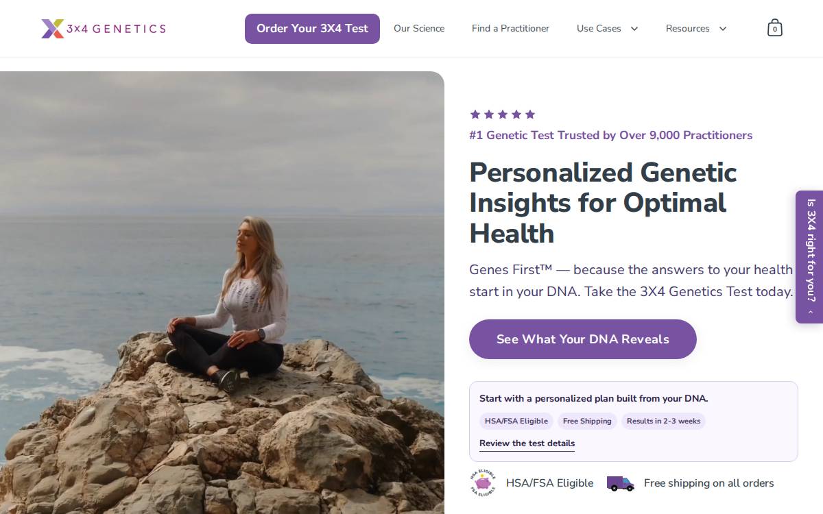3X4Genetics website preview