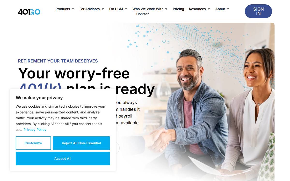 401Go website preview