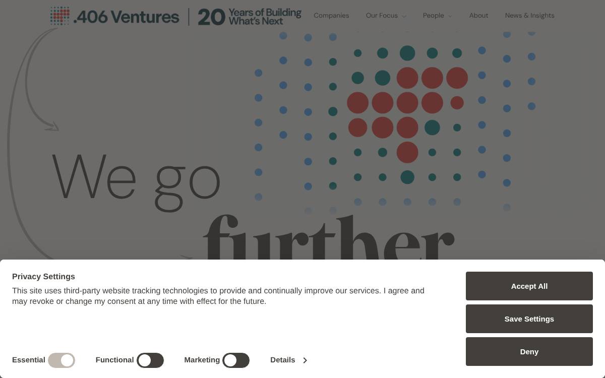 .406 Ventures website preview