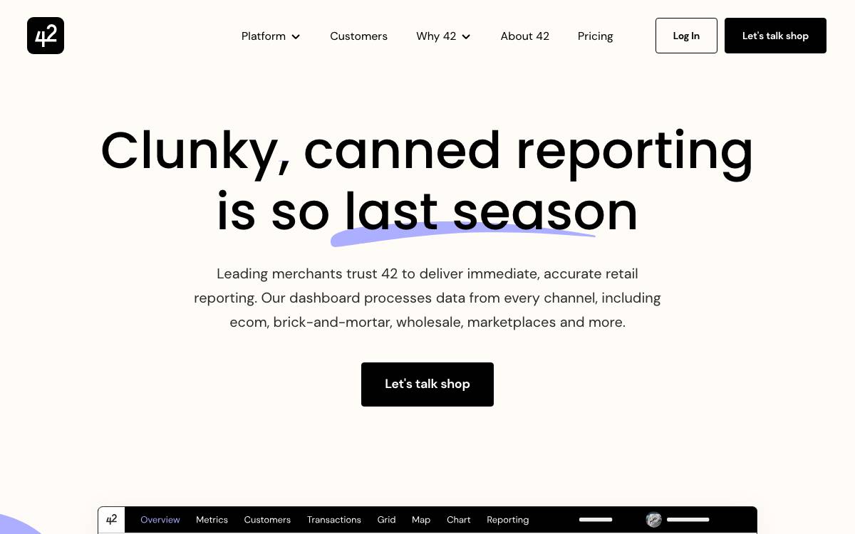 42 website preview
