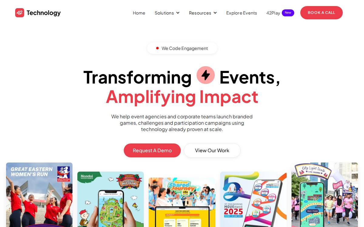 42Race website preview