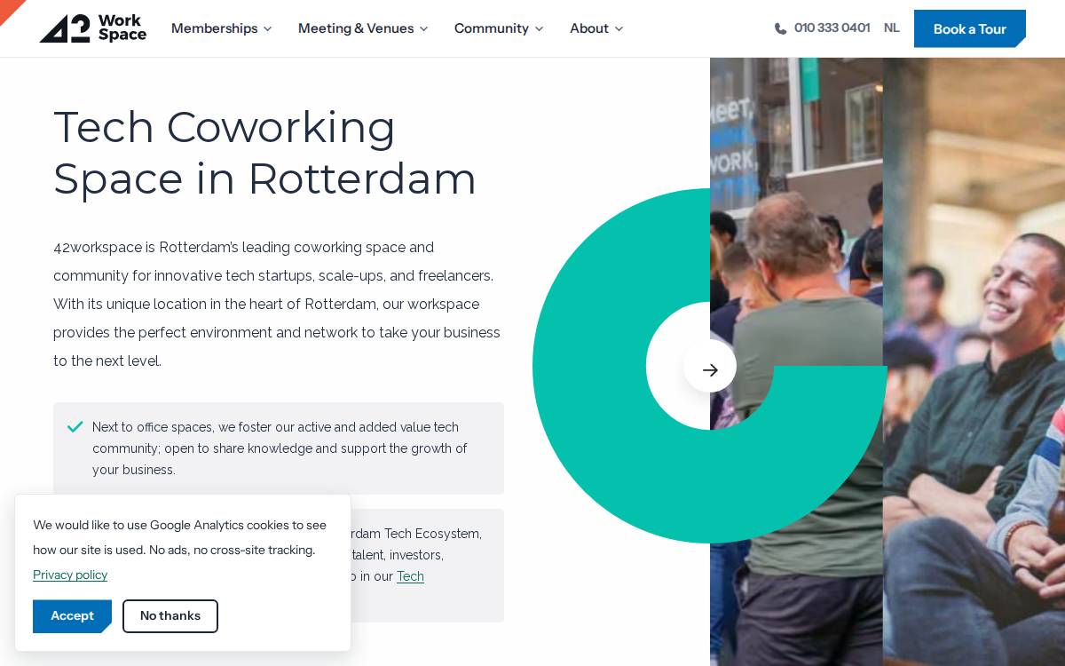 42Workspace website preview