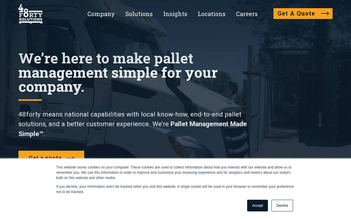 48forty Solutions website preview