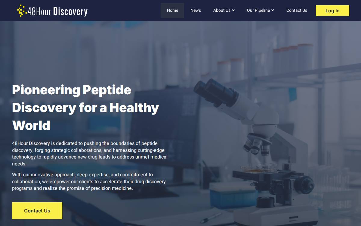48Hour Discovery website preview