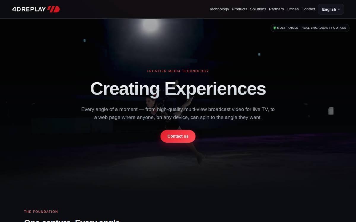 4D Replay Venture Capital website preview