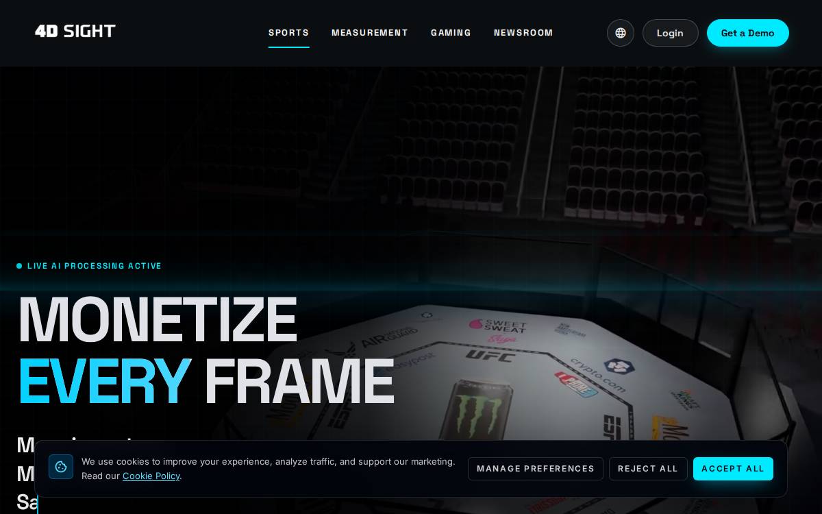 4D Sight website preview