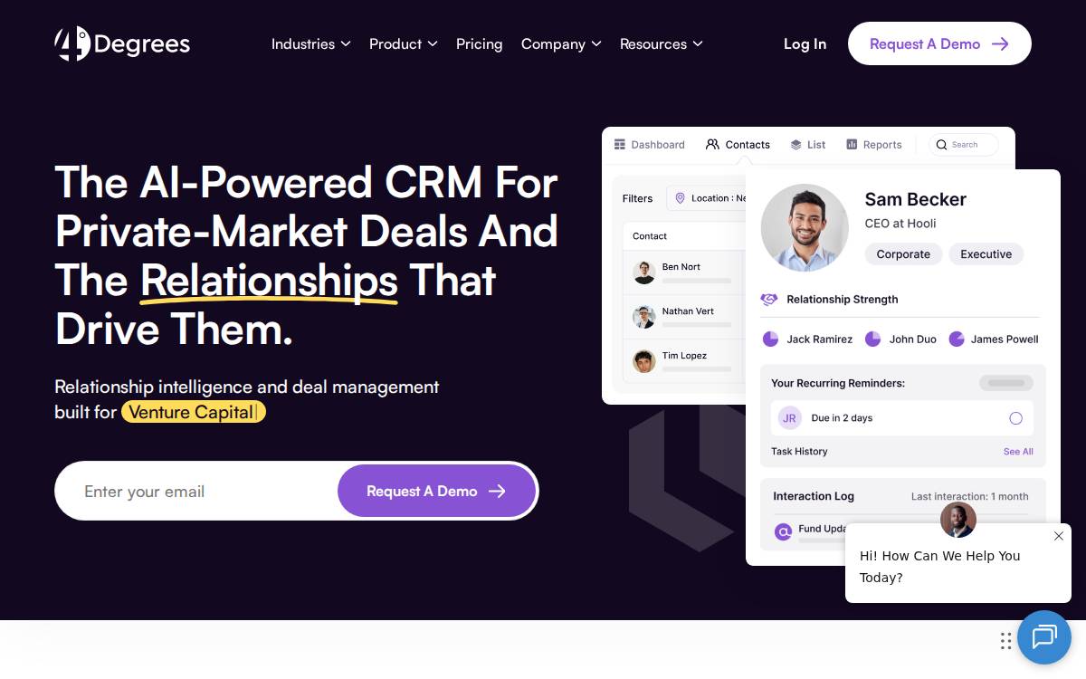 4Degrees website preview