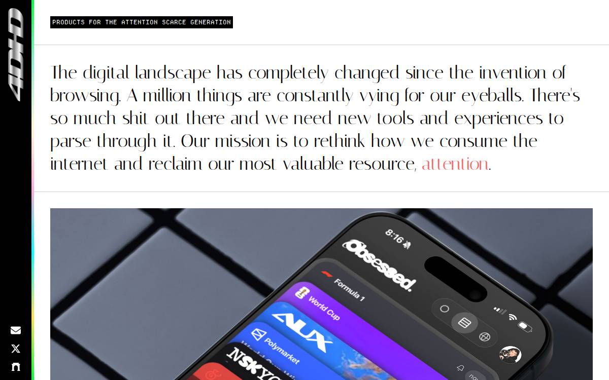 4DHD website preview