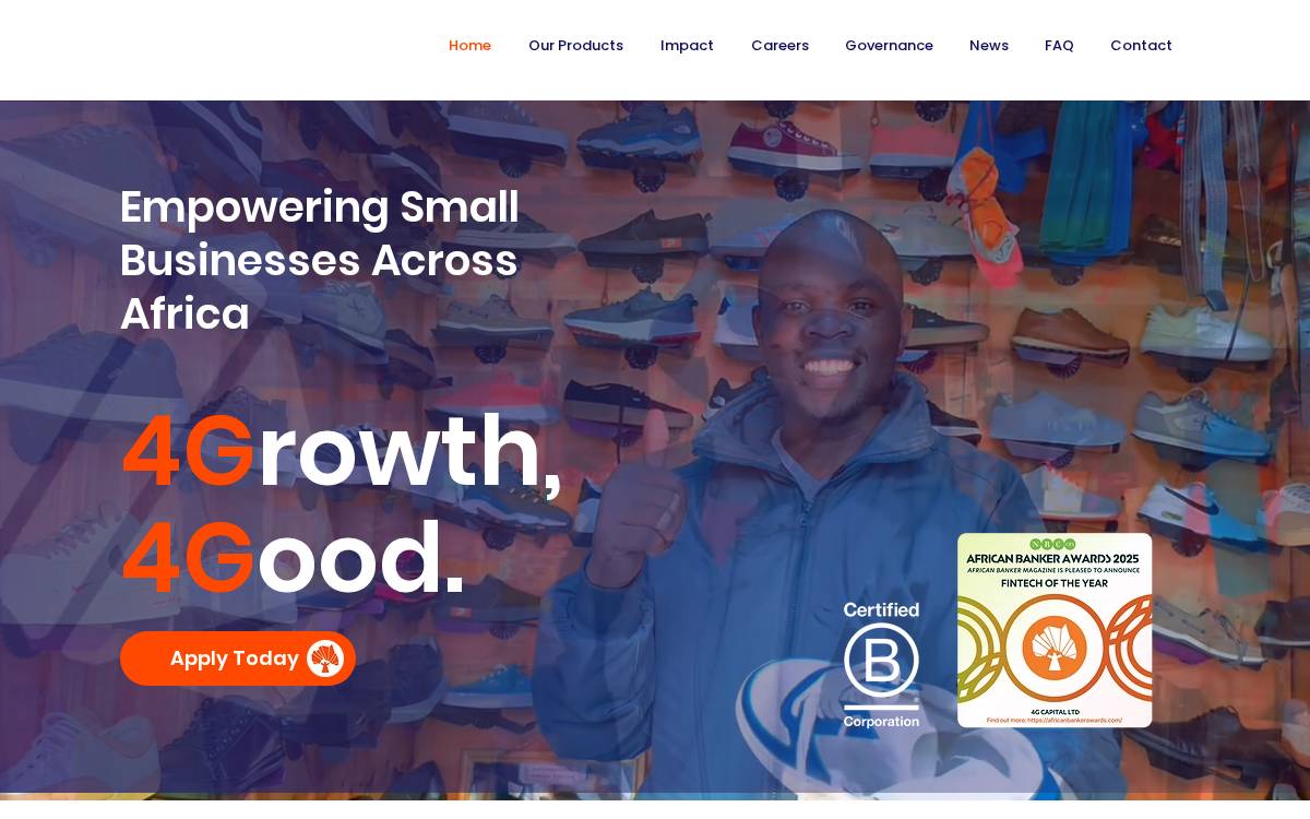 4G Capital website preview