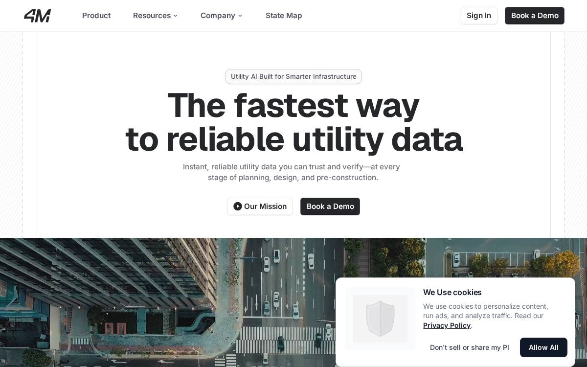 4M Analytics website preview