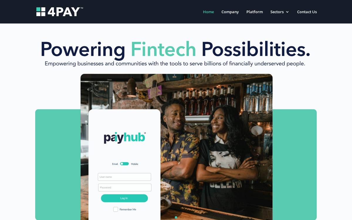 4PAY Website website preview