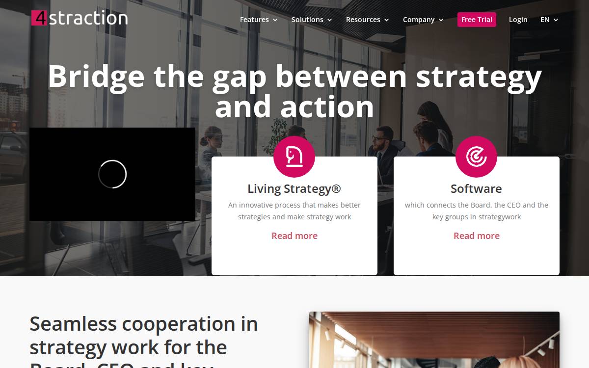 4Straction website preview