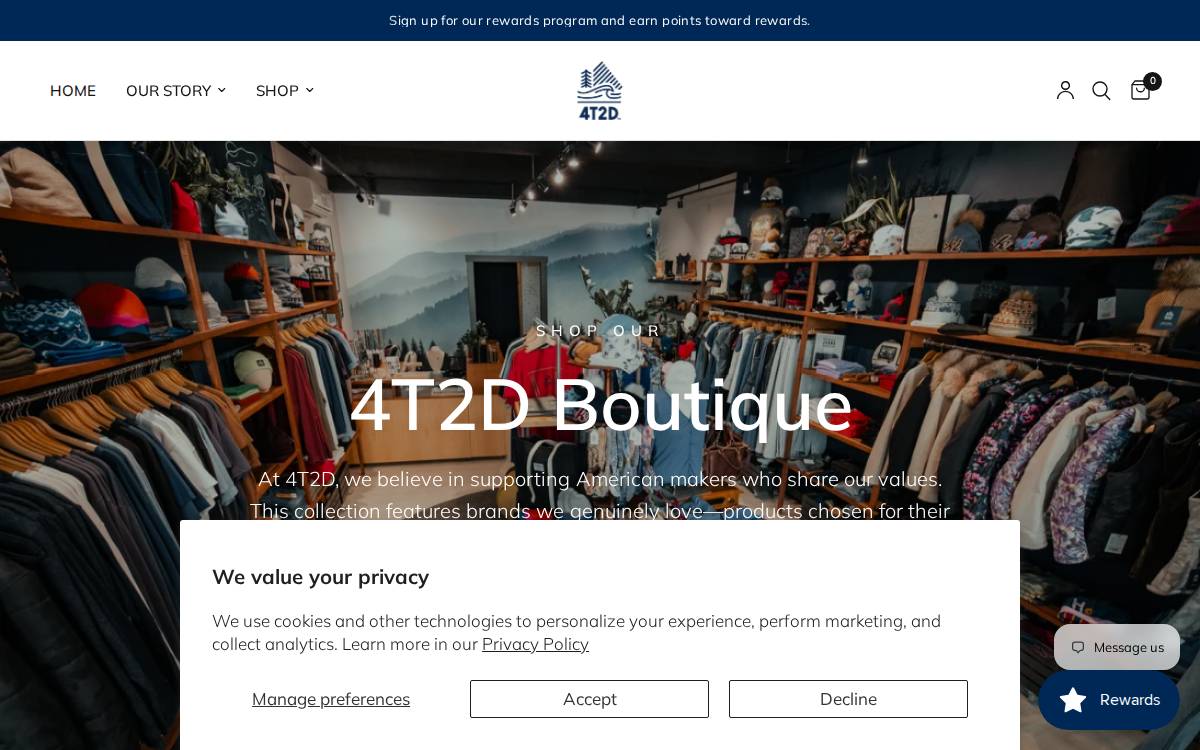 4T2D website preview