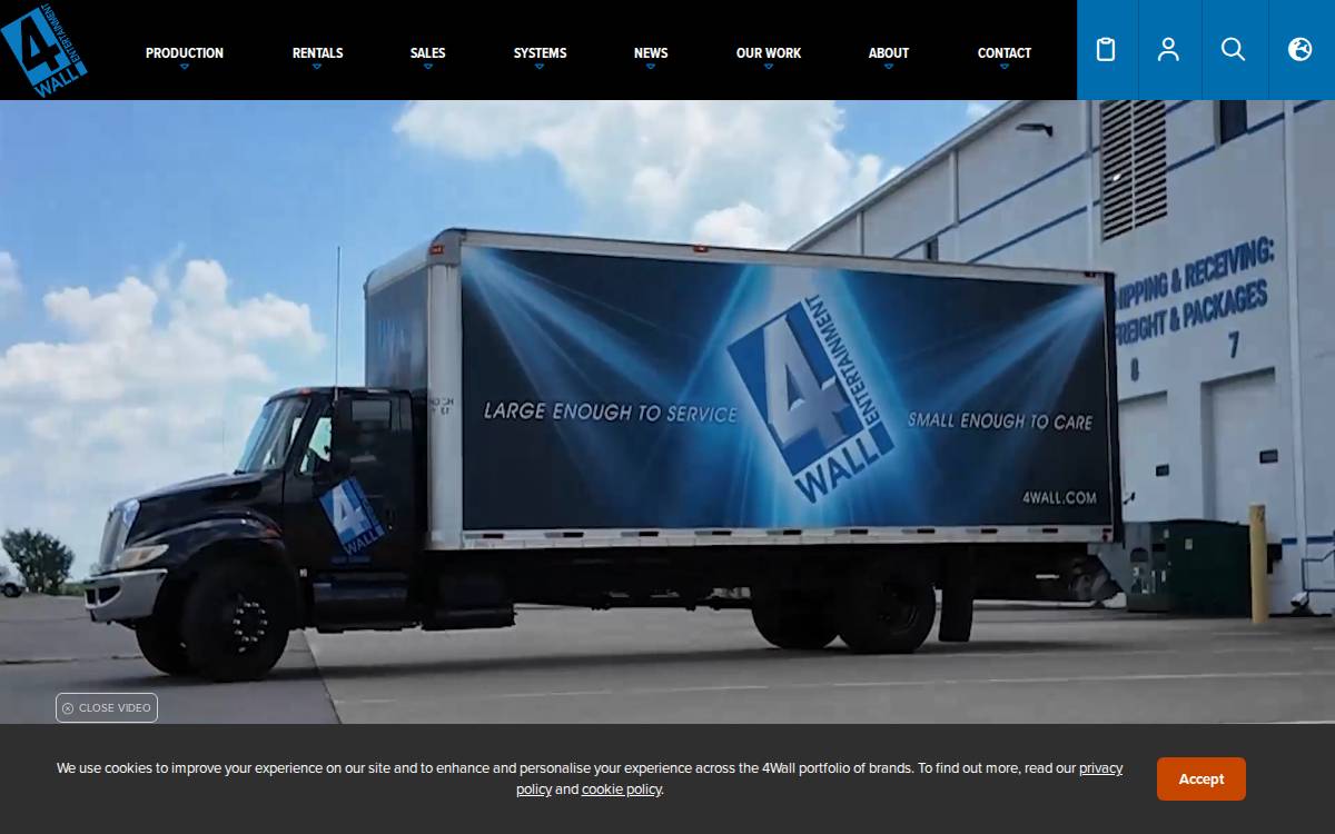 4Wall website preview
