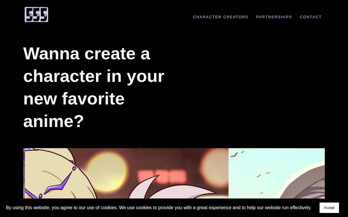 555 Comic website preview