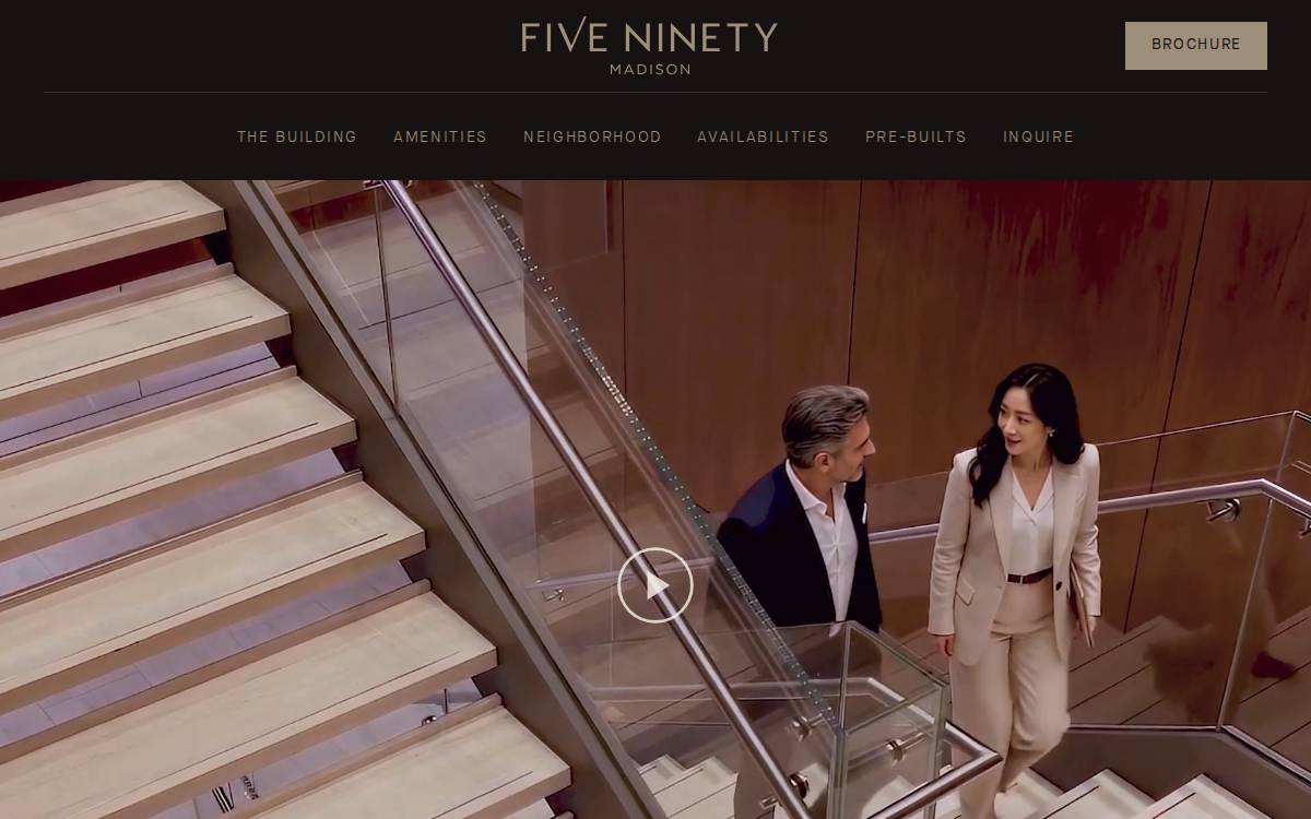 590 Madison Avenue website preview